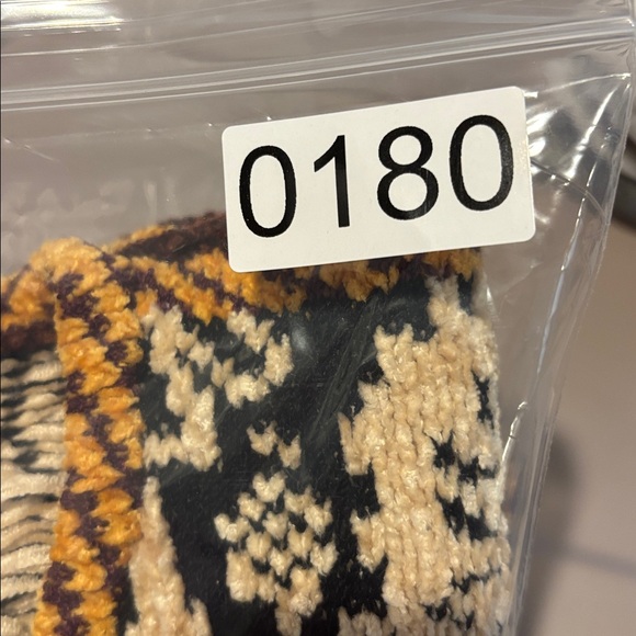 VINTAGE DIA CHENILLE, CARDIGAN SWEATER Abstract Floral Print Size Large - Picture 11 of 11